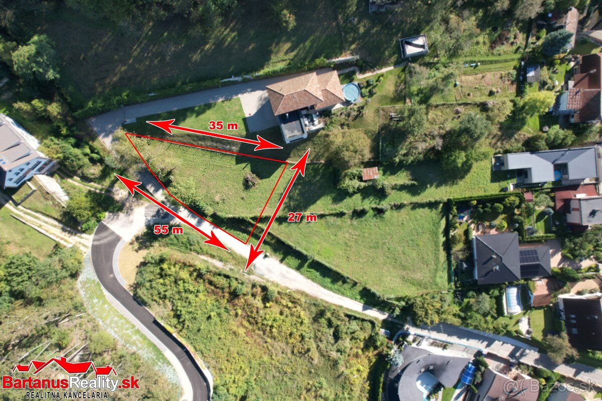 Na predaj exkluzívny pozemok v centre Trenčína, ul. Partizán - 2