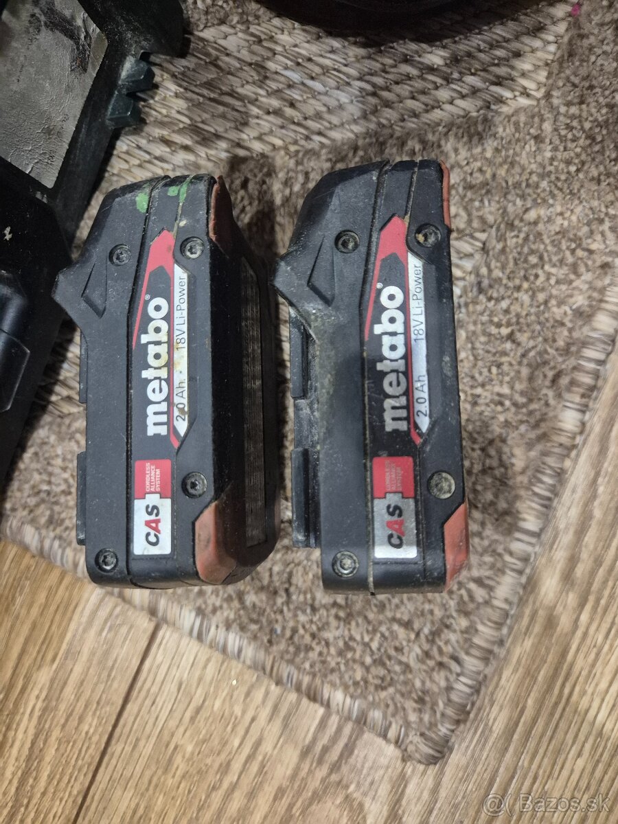 Predám aku baterky Metabo 2,0 AH - 2