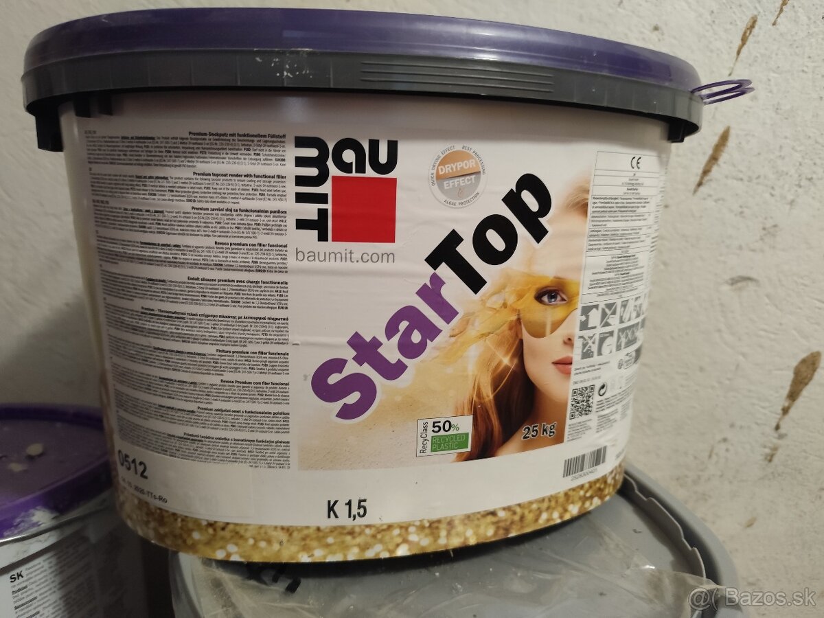 Predám omietku Baumit silikontop a startop - 2