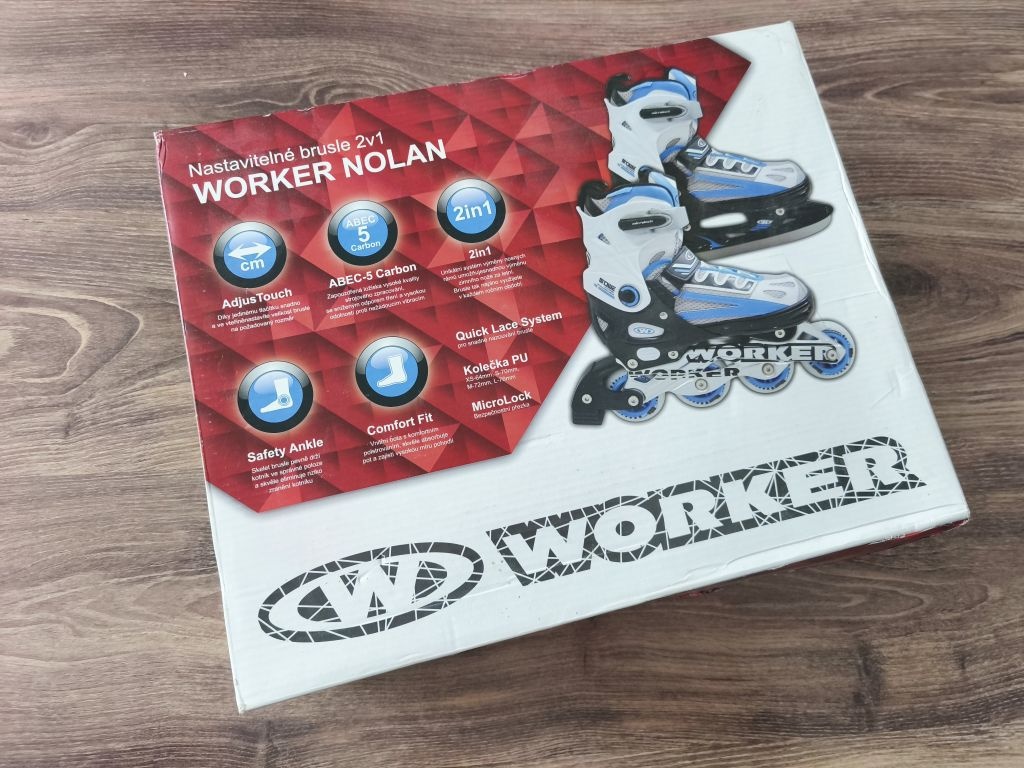 Detske nastavitelne korcule 2v1 WORKER NOLAN - 2