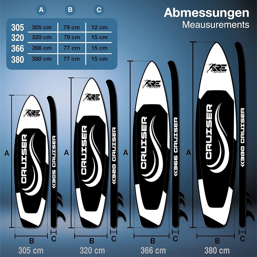 Paddleboard cruiser 320 čierny - 2