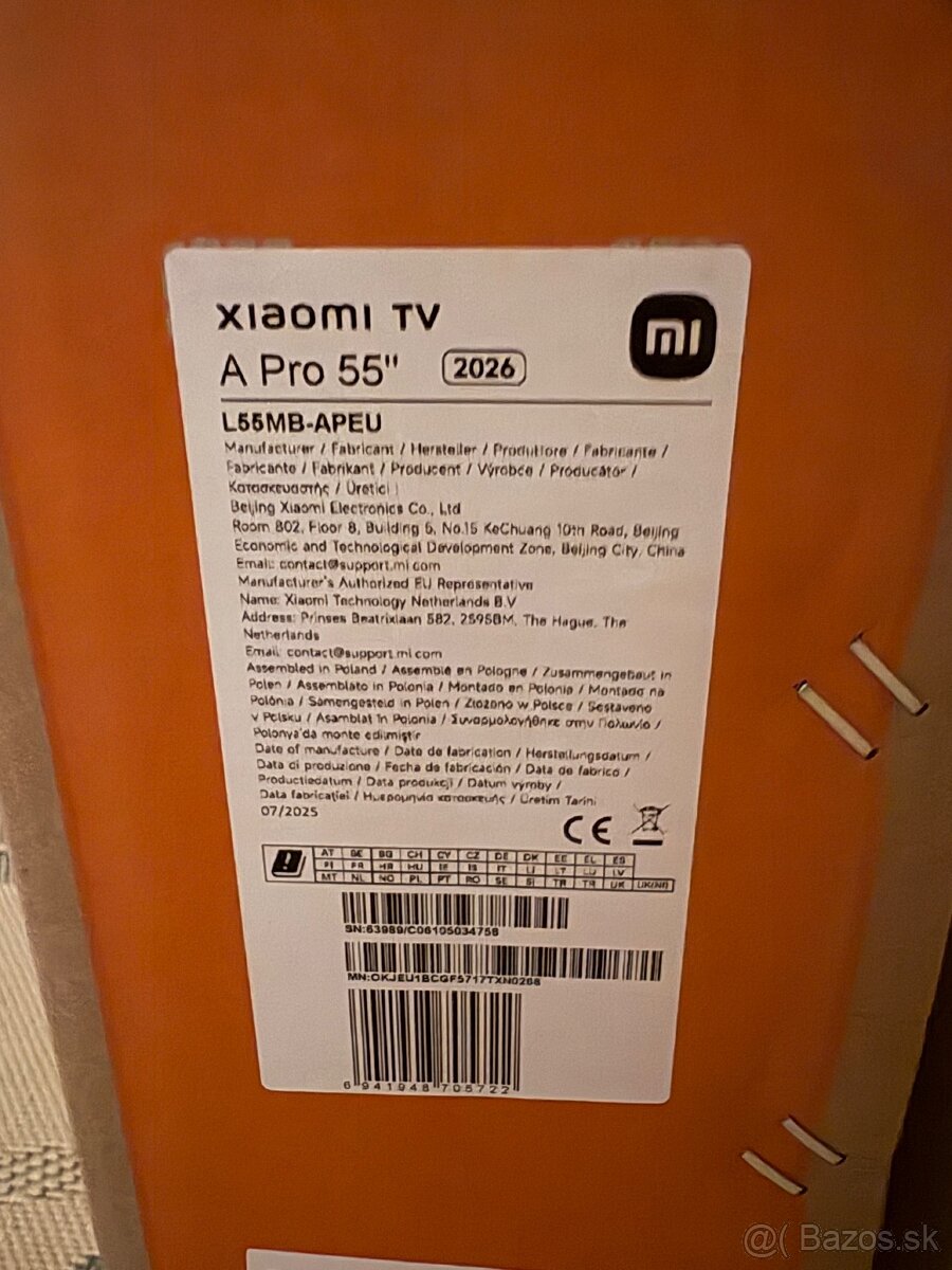 Predám Xiaomi tv a pro 55 2026 - 2