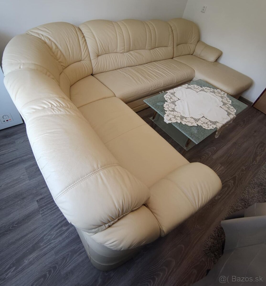 Kozena sedacka v tvare U (sedacia suprava, kozeny gauc) - 2