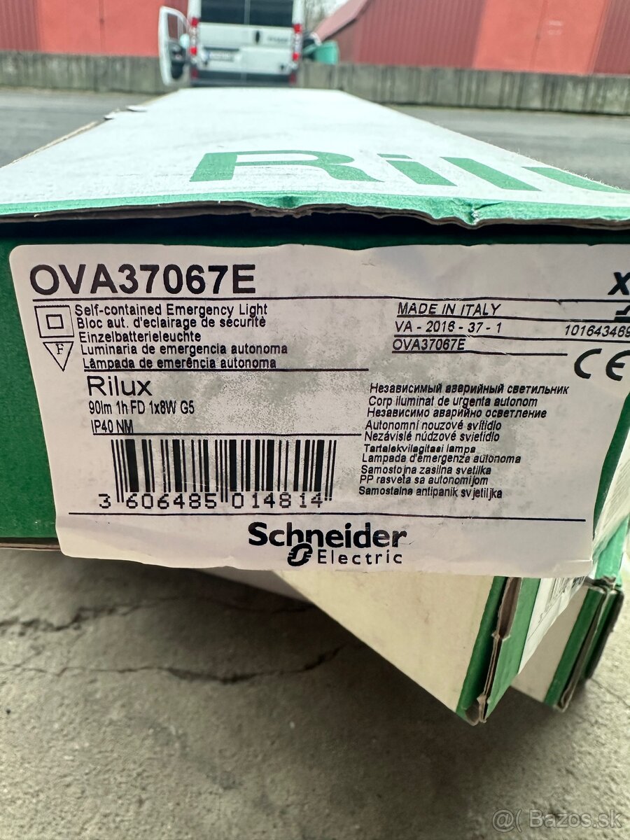 4ks Núdzové svietidlo Schneider RILUX OVA37067E – Nové (4ks) - 2