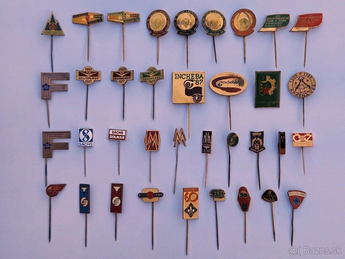 Staré odznaky miest, obcí, podnikov, združení a udalostí - 2