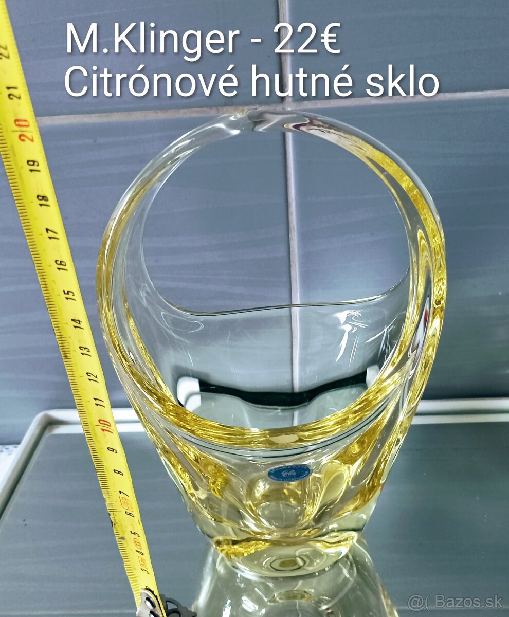 Hutné sklo - košíky - 2