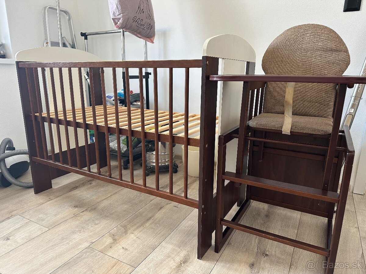 Postieľka + možnosť jedálenskej stoličky - 2