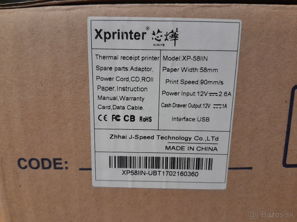 predam tlačiaren poklad.blokov Xprinter - 2