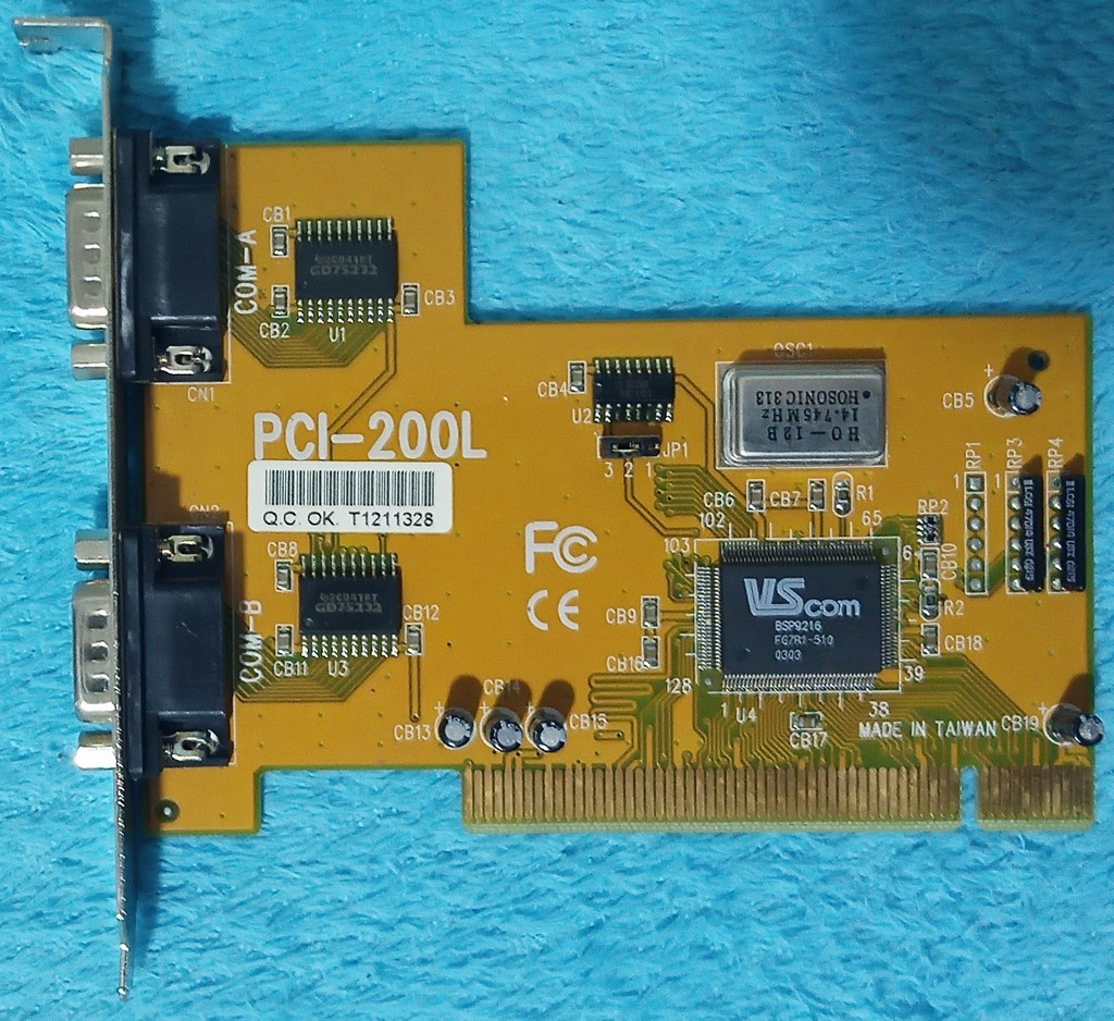 Staršie testované PCI/ISA karty - 2