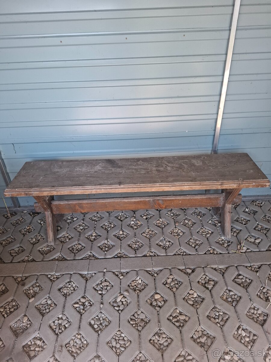 Stol a lavice masiv - 2