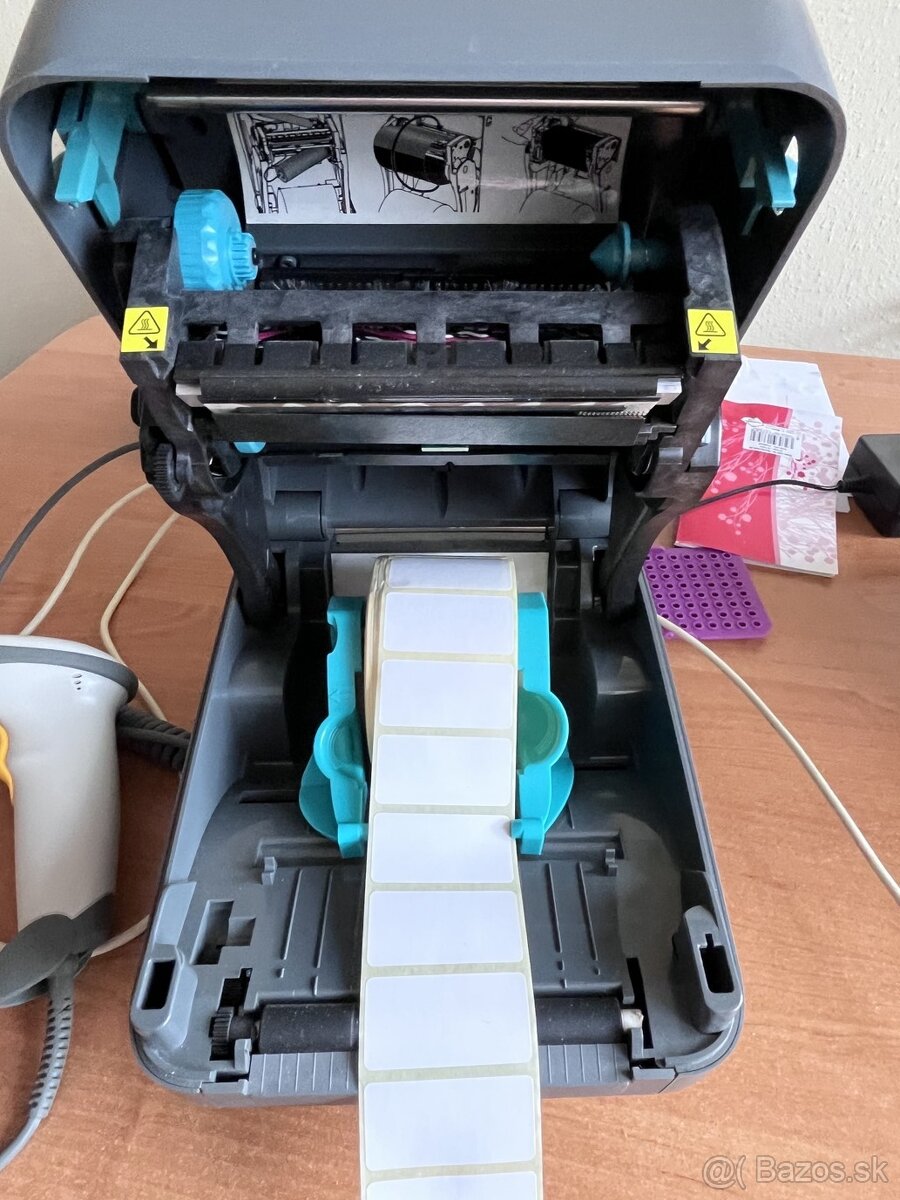 Zebra GK420t, 203dpi, USB + BarCode Reader - 2