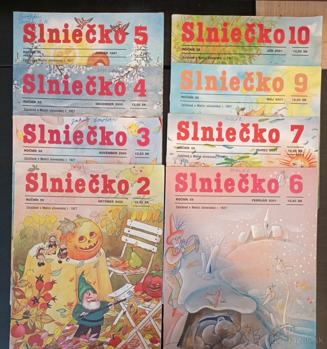 18 čísel detského časopisu Slniečko - 2