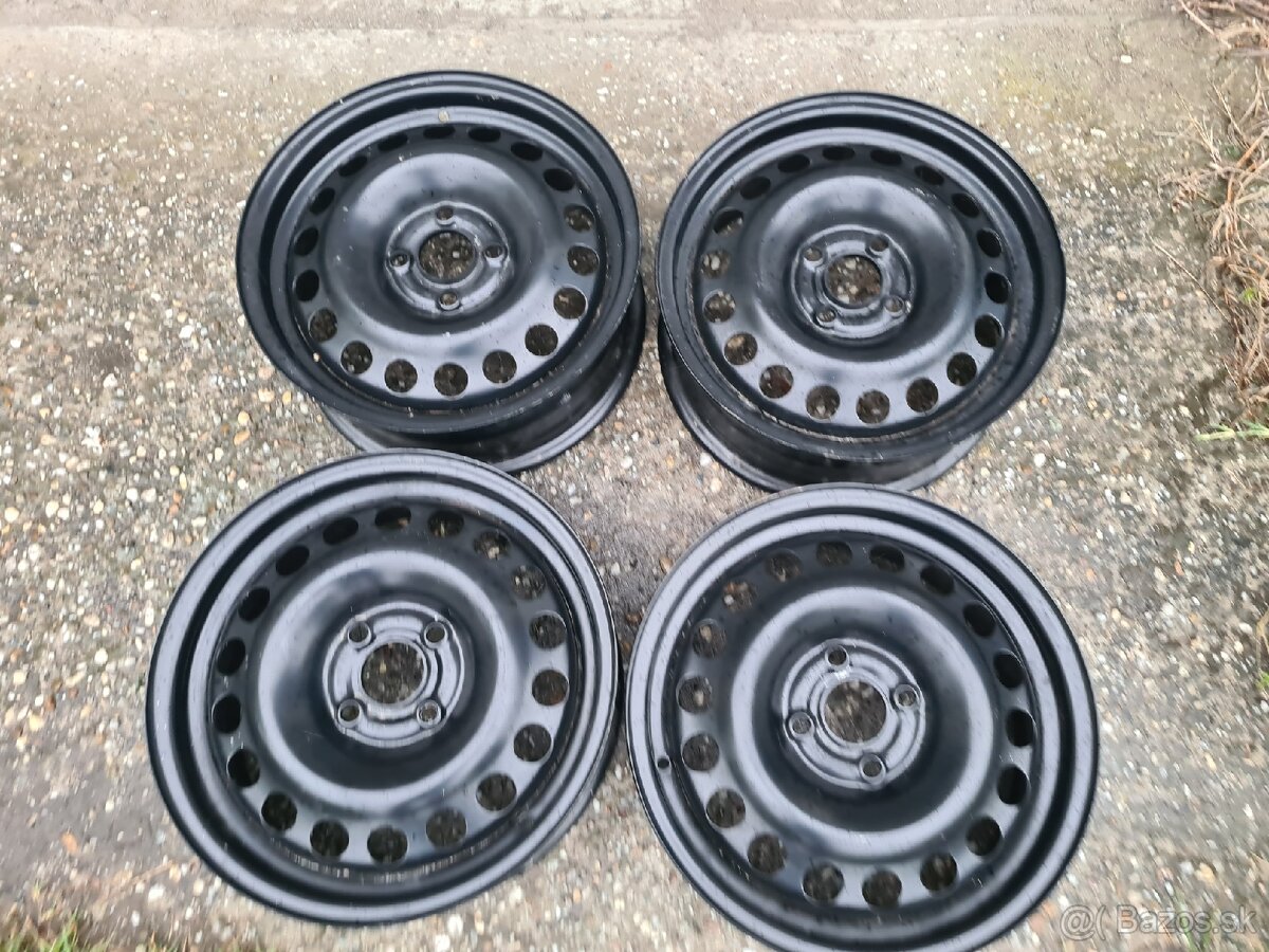 Plechove disky 4x100mm r15 opel - 2