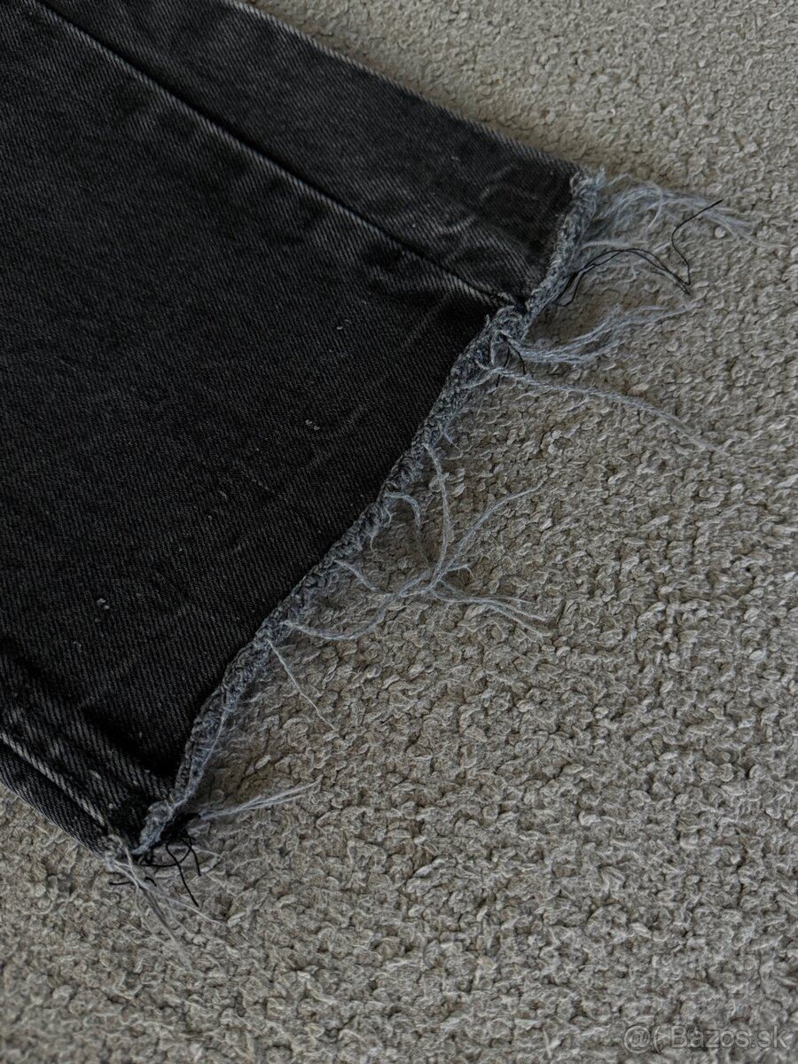 Zara Flared Washed Jeans Black - 2