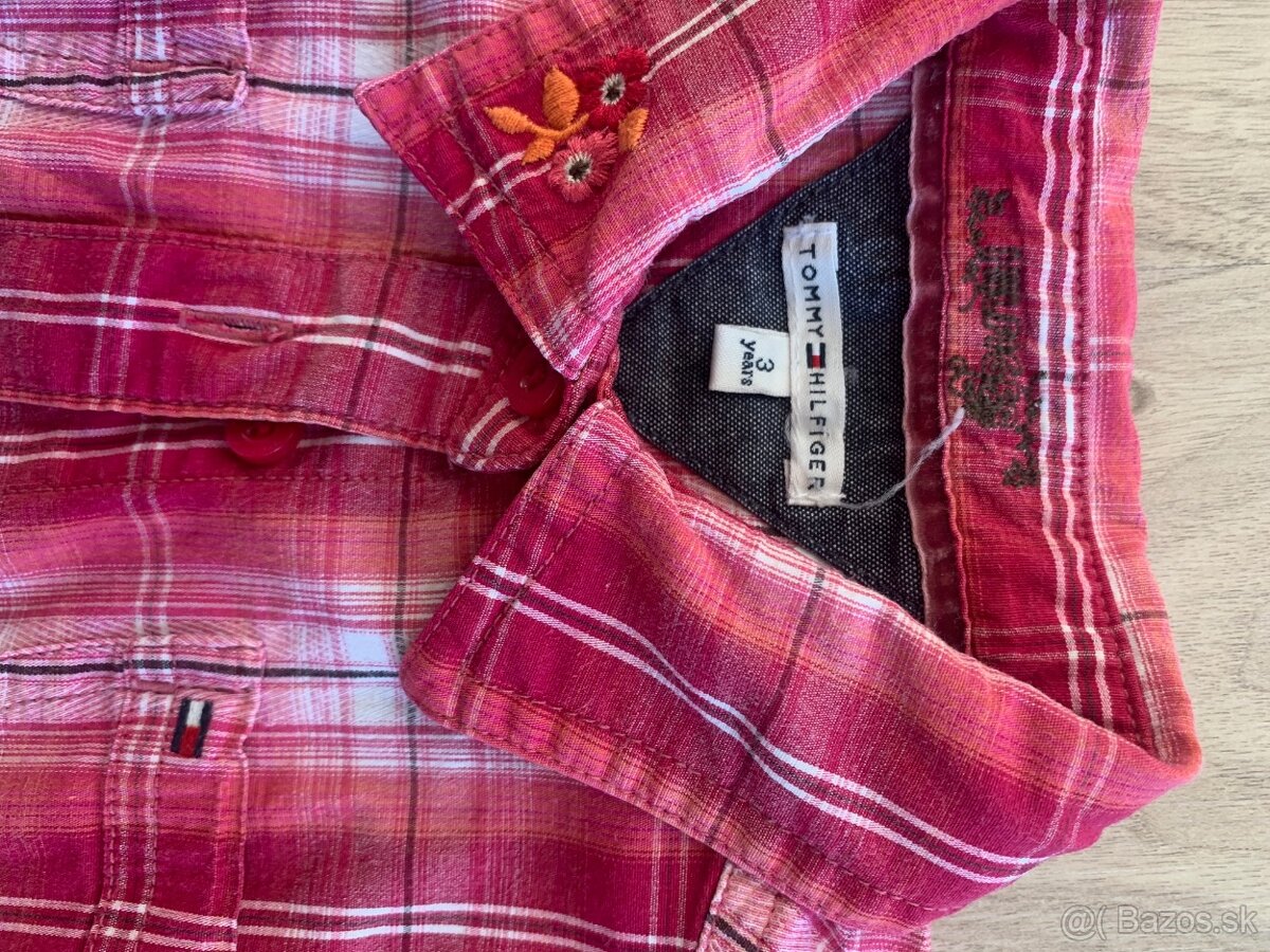 Dievčenská blúzka Tommy Hilfiger - veľ. 3 roky - 2