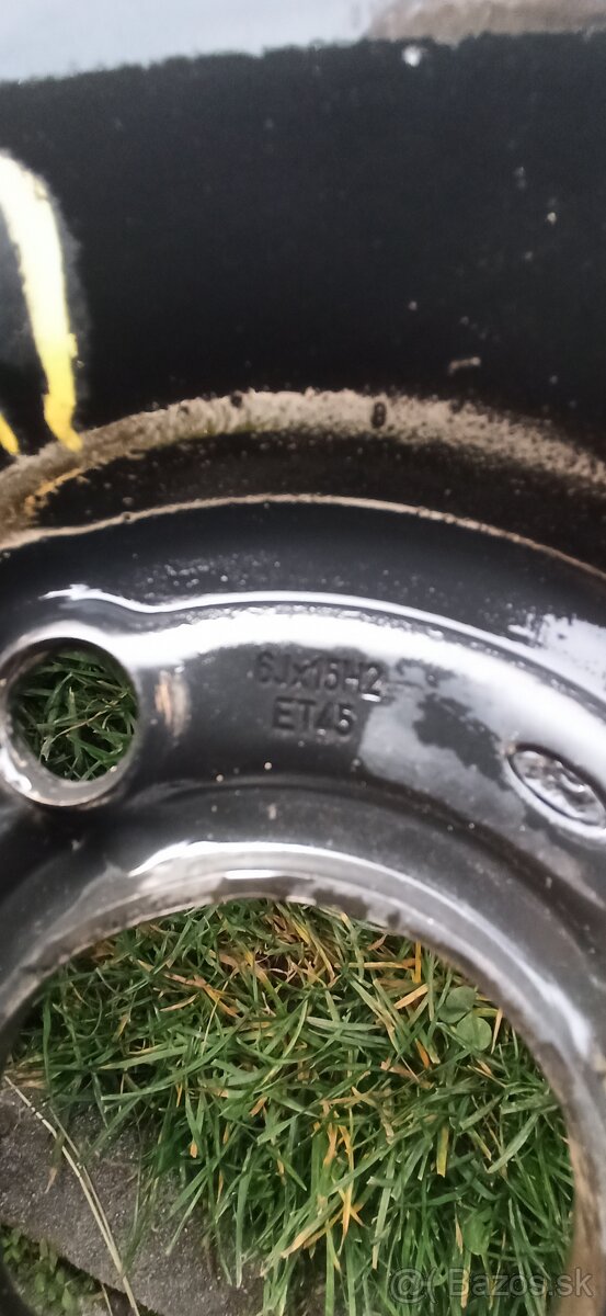 Predám plechové disky 6Jx15H2 ET45. 4x108 - 2