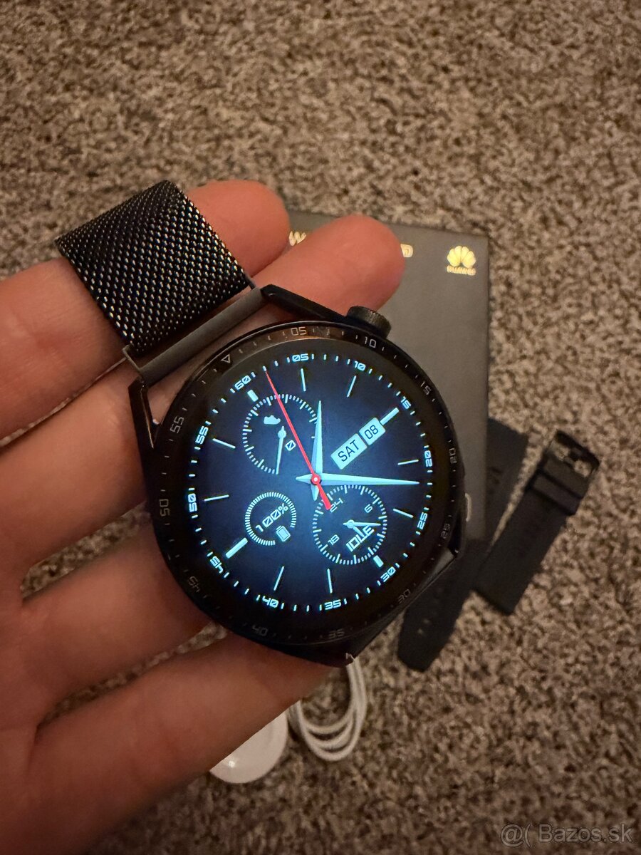 Predám Huawei Watch GT3 Black Stainless Steel - 2