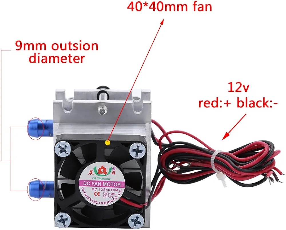 NOVÝ Termoelektrický Chladič TEC Modul 12V s Vodným Blokom - 2