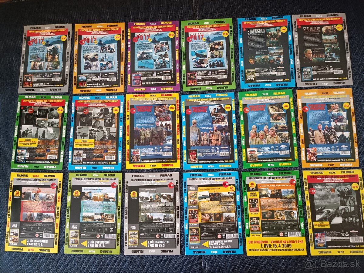 Zbierka DVD - vojnové filmy - 2