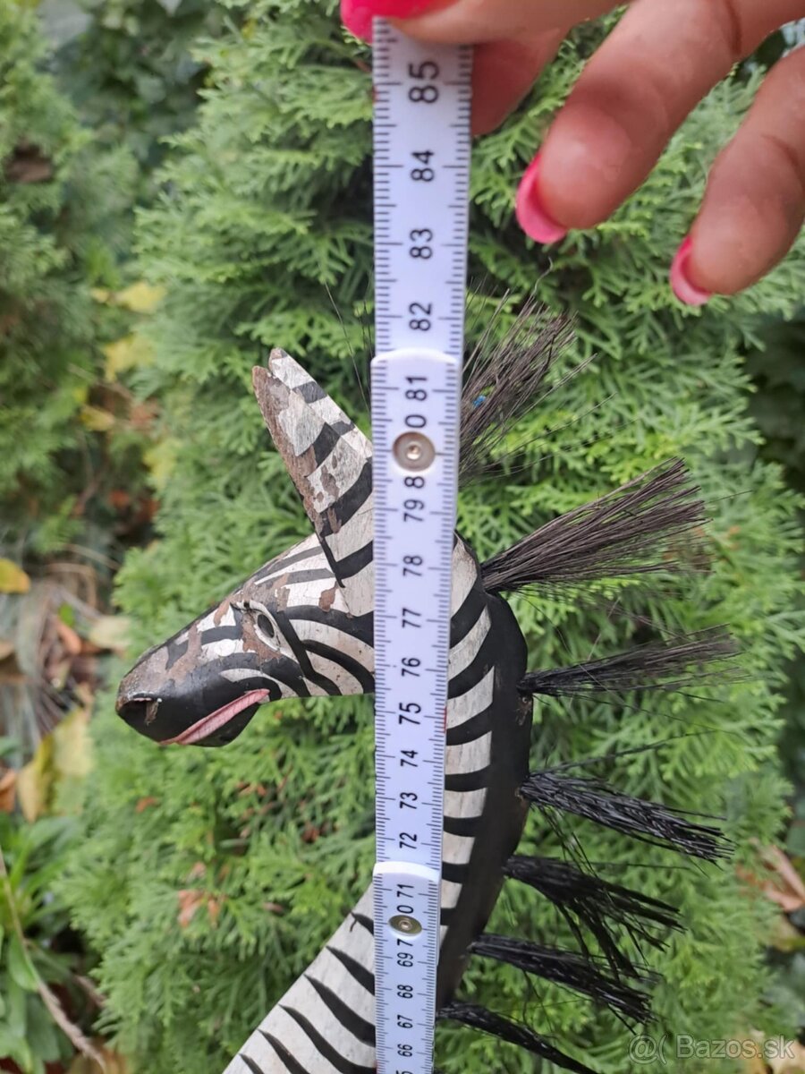 Zebra - drevena socha - 2