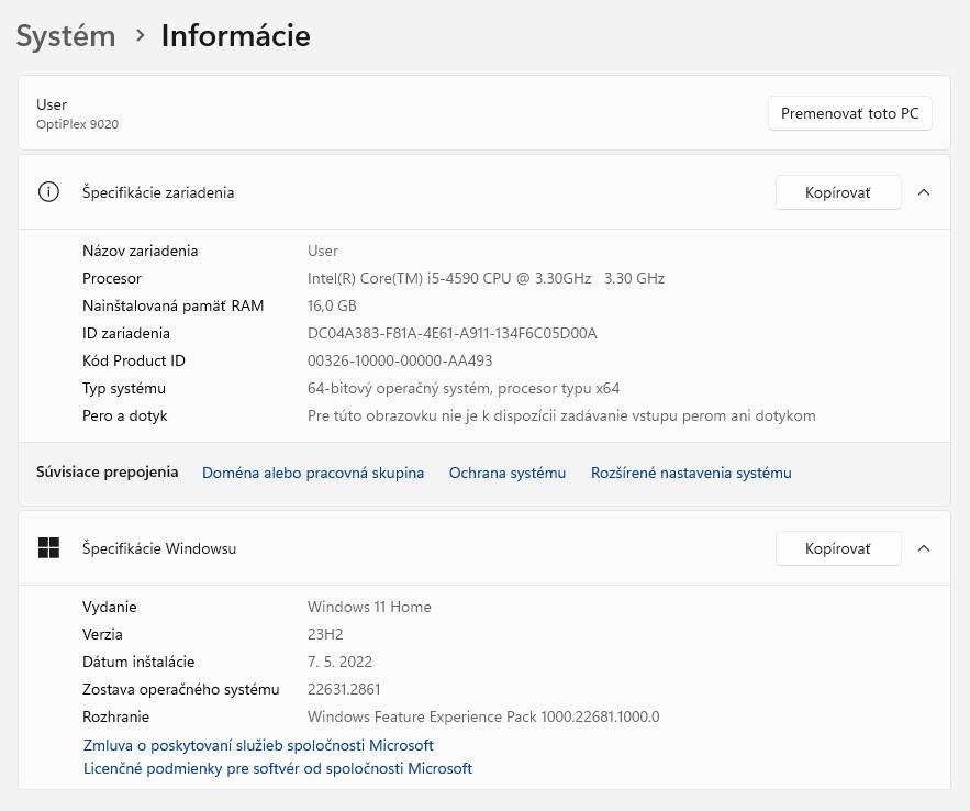 Dell Optiplex 9020 SFF, Intel i5, 16GB RAM, 256GB SSD - 2