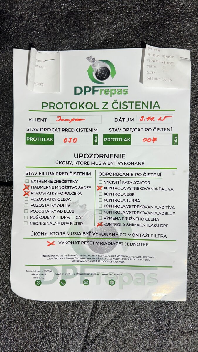 FILTER DPF CITROEN JUMPER 2.2 HDI EURO 5 (Original ) - 2