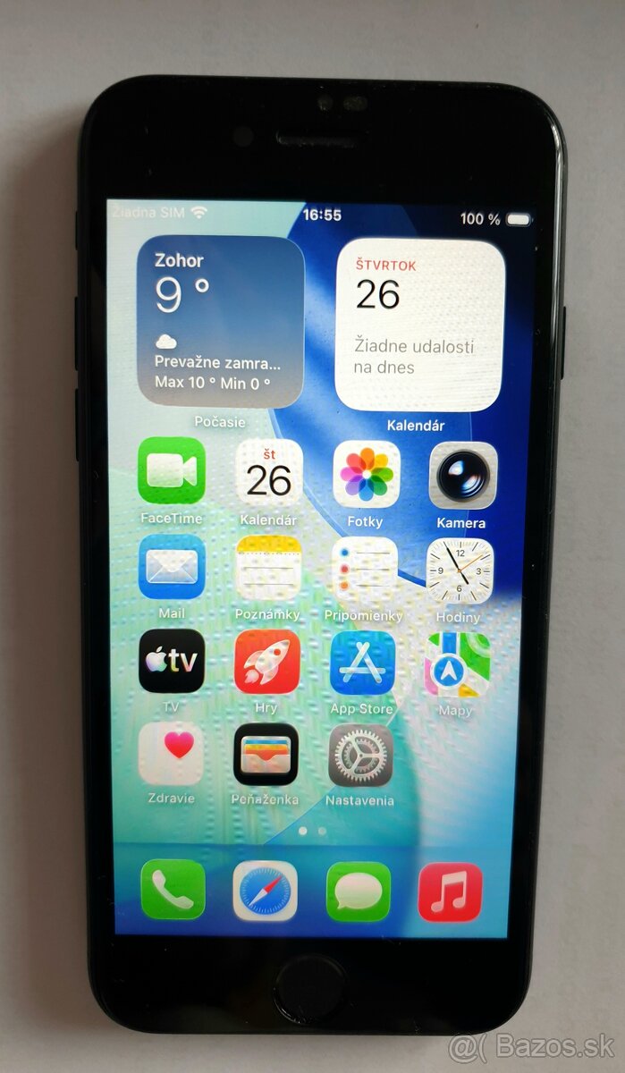 Predám iPhone SE 2022 128gb /3. gen./ - čierny. - 2