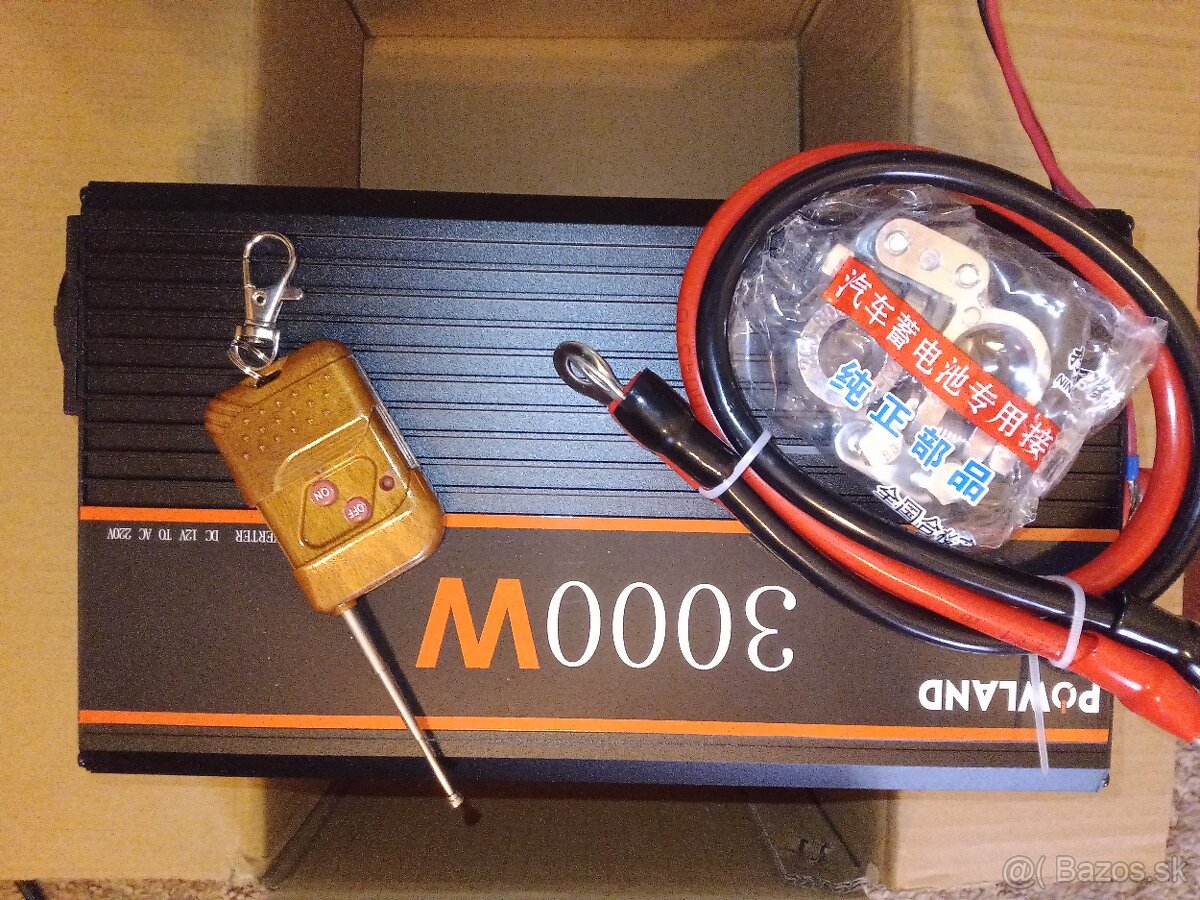 Menič napatia 12V/230V 1500W/3000W - 2