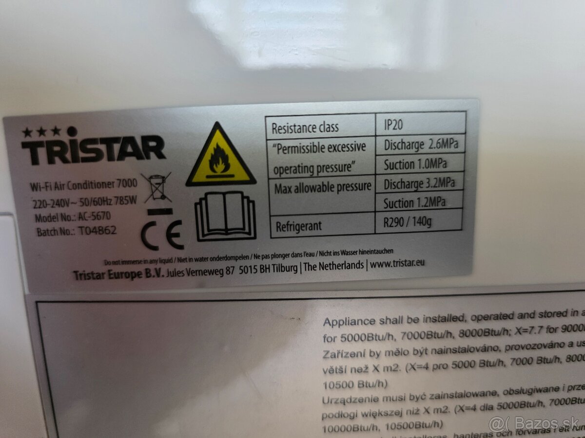 Predám mobilnú klimatizáciu Tristar - 2