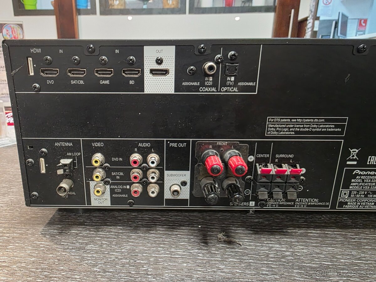 Zosilovač Pioneer VSX-329-K čierny - 2