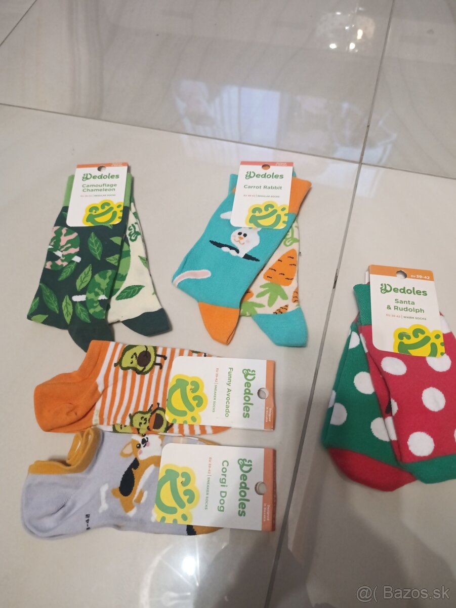 Veselé dedoles ponožky 39-42 - 2