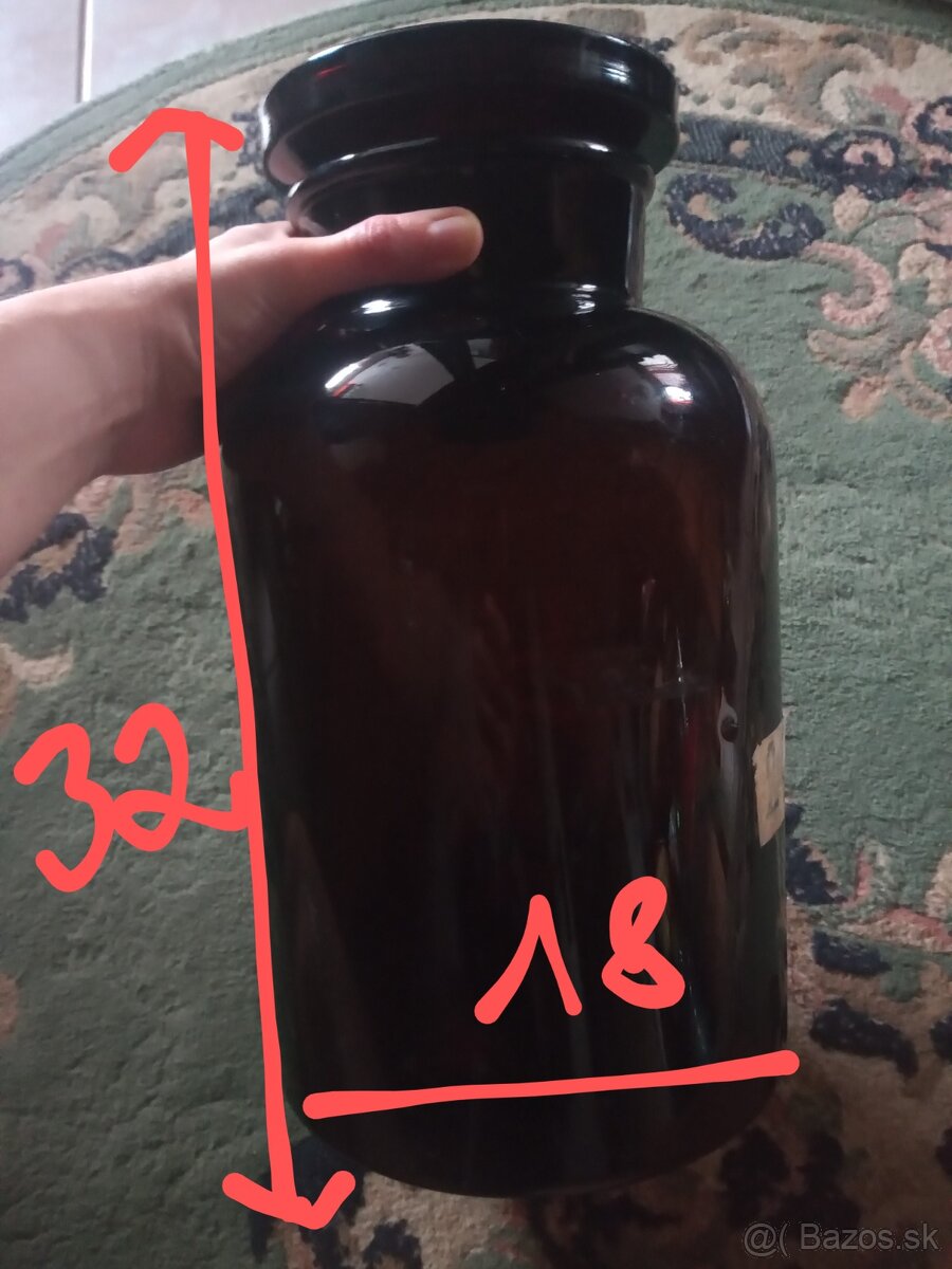 flasa stara sklenena - 2