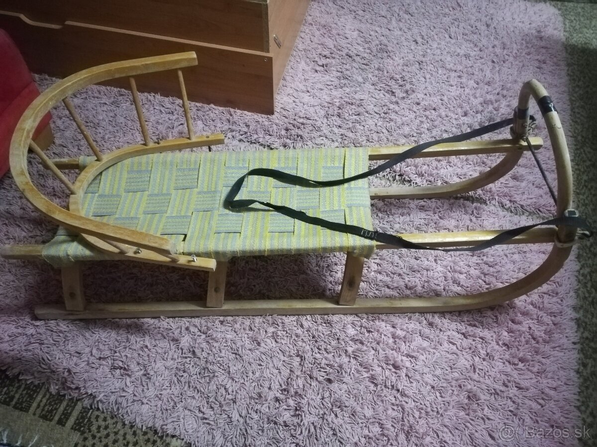 Sánky 125cm z opierkou - 2