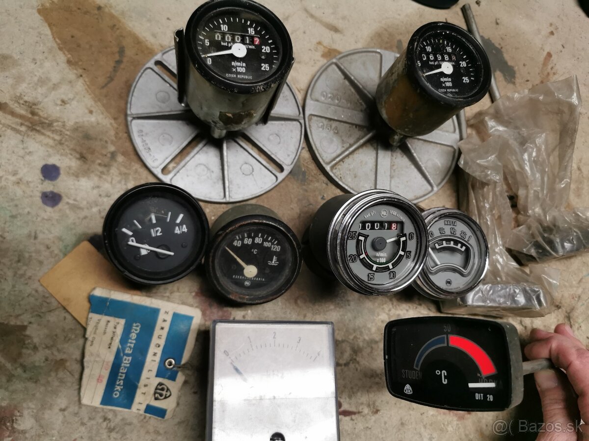 Budíky, palivomér, merač moto hodín, - 2