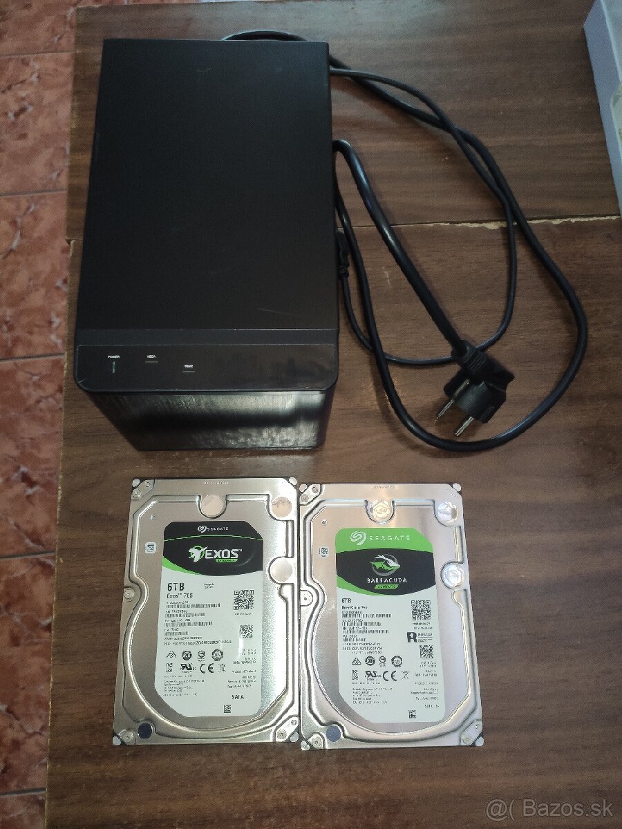 HDD skrinka 2x 6T raid dokopy 12T - 2