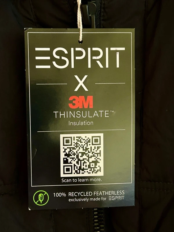 ČIERNA ZIMNÁ BUNDA zn.ESPRIT L/XL - 2