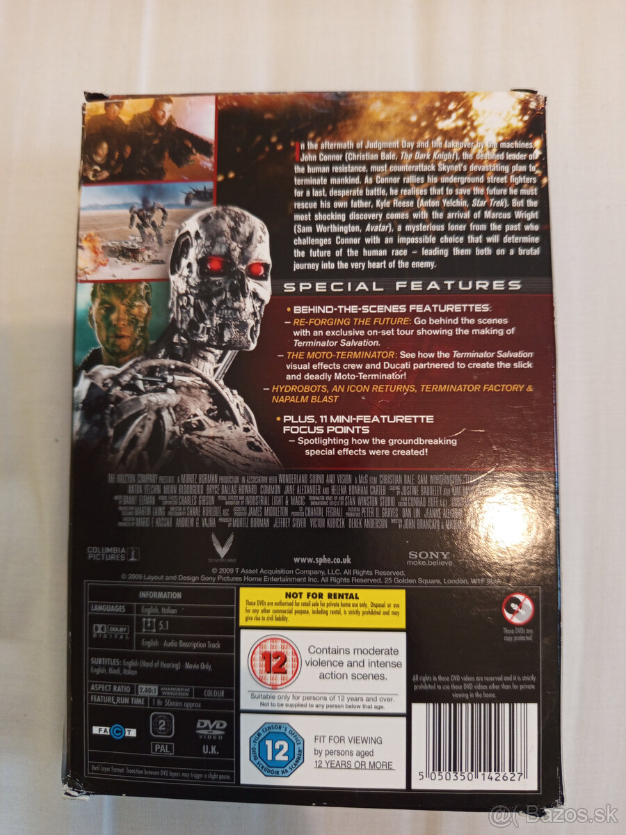 predám DVD Terminator Salvation zberateľská edícia - 2