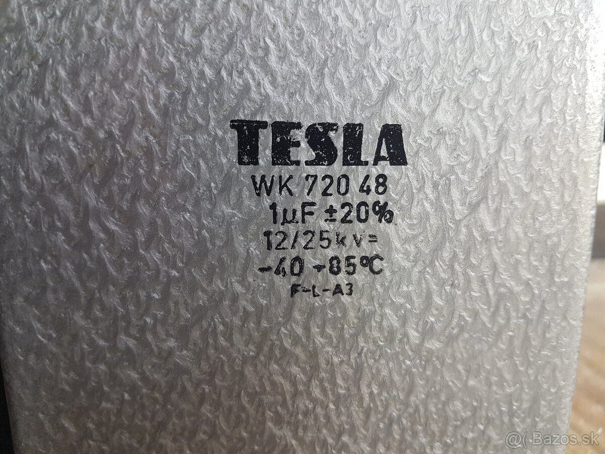 TESLA kondenzátor WK72048, 1uF 12/25kV= - 2