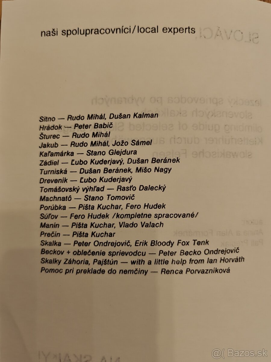 Lezecký sprievodca Slovenské skalky - 2