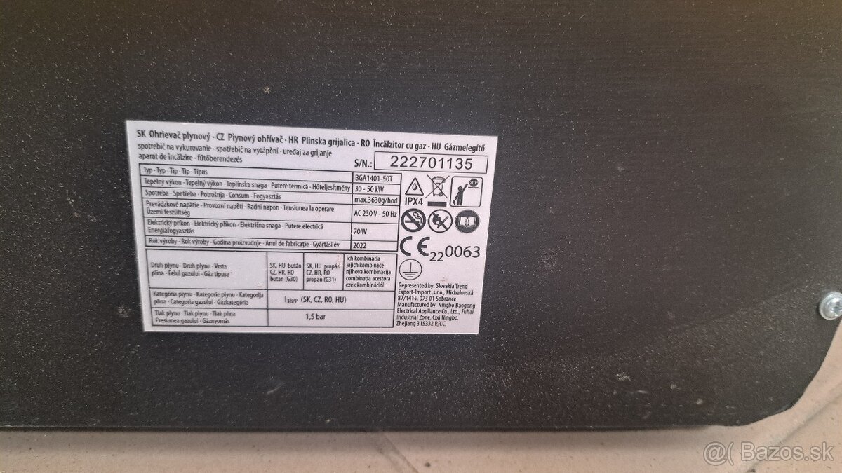 plynový ohrievač delo - 2