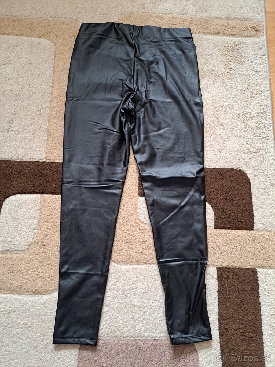 Koženkové nohavice nové - 2