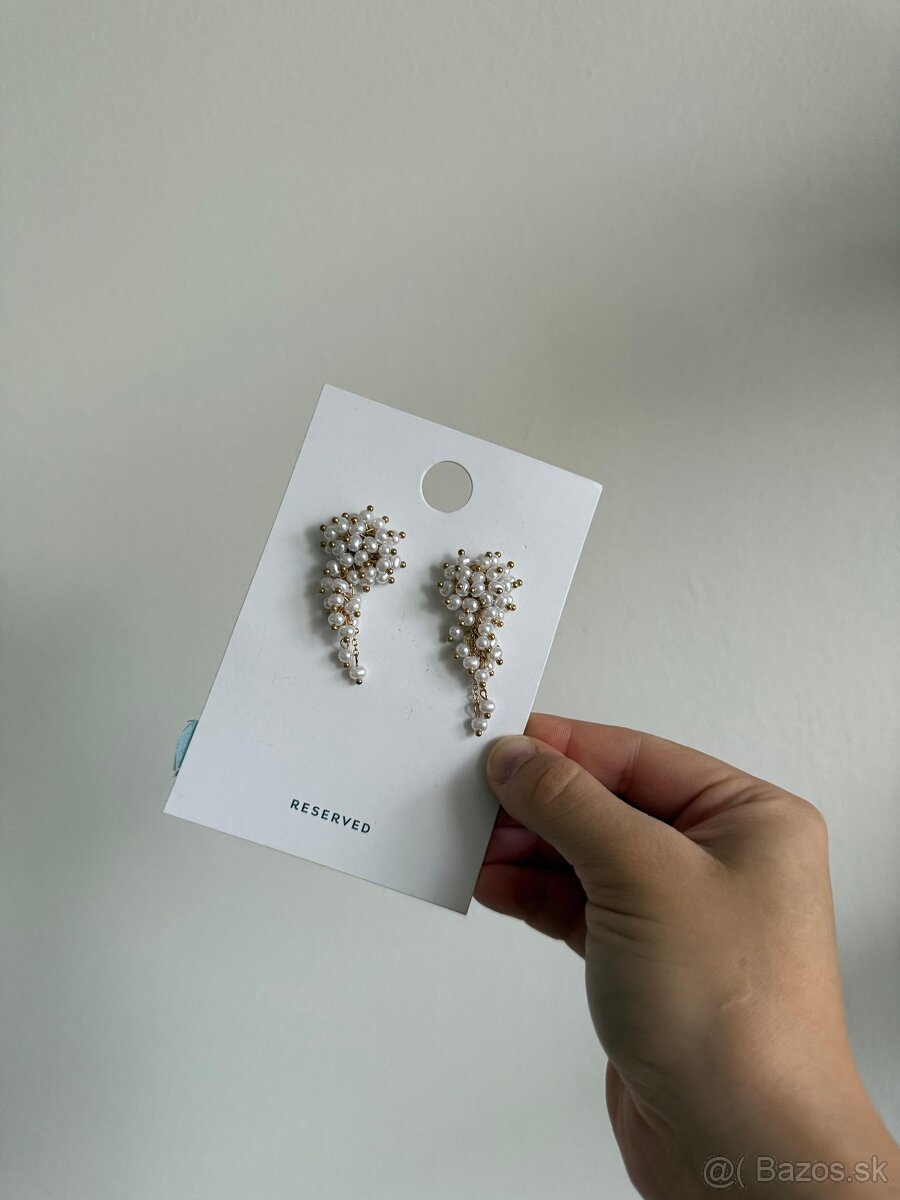 Elegantné perlové náušnice RESERVED - 2