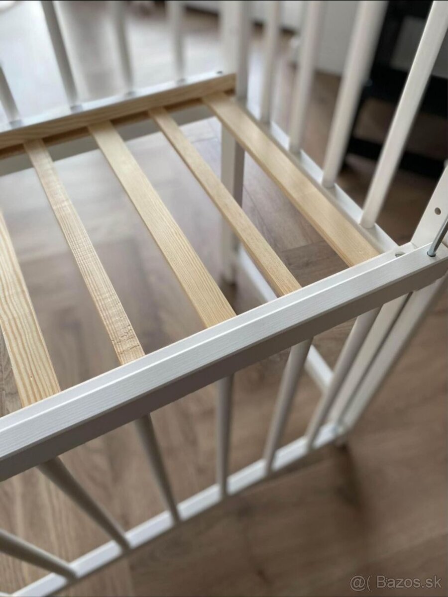 Detská postieľka 95x45 cm - biela - 2