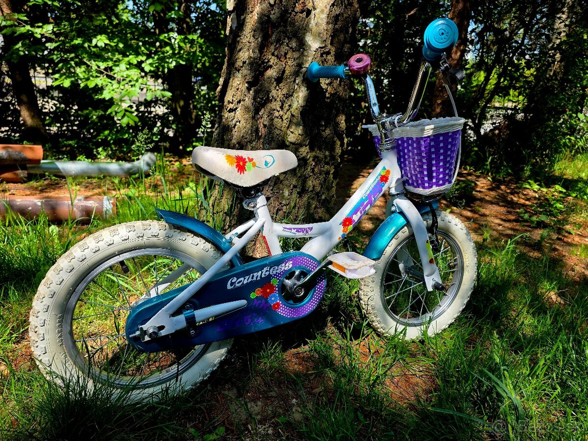 Detský dievčenský bicykel DHS Countess 14