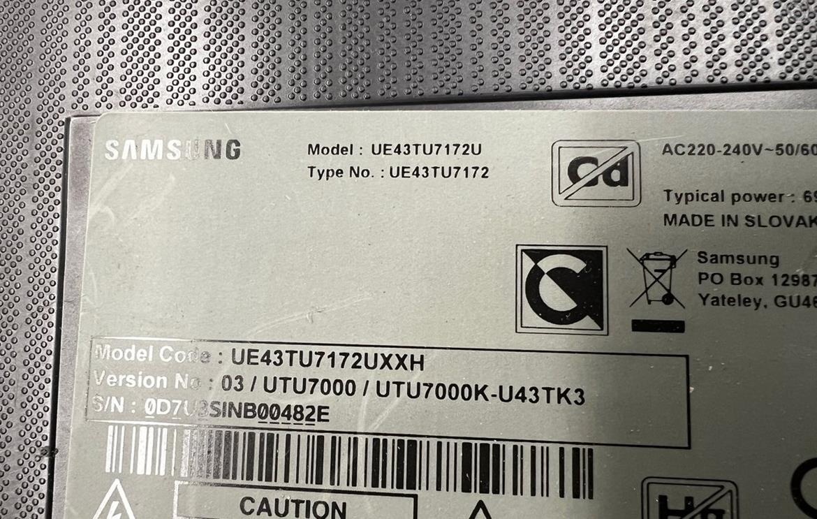 Samsung UE43TU7172U - 2