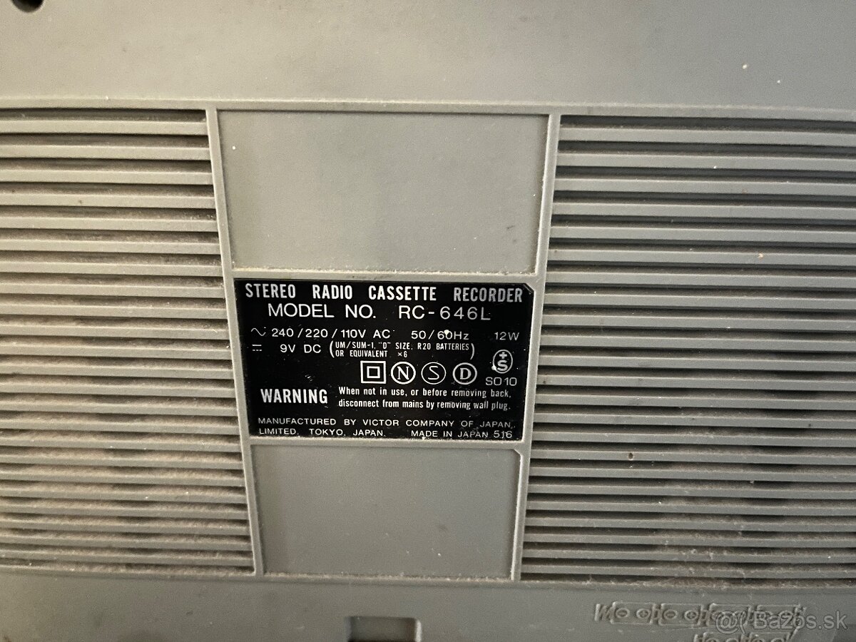 rádio JVC - 2