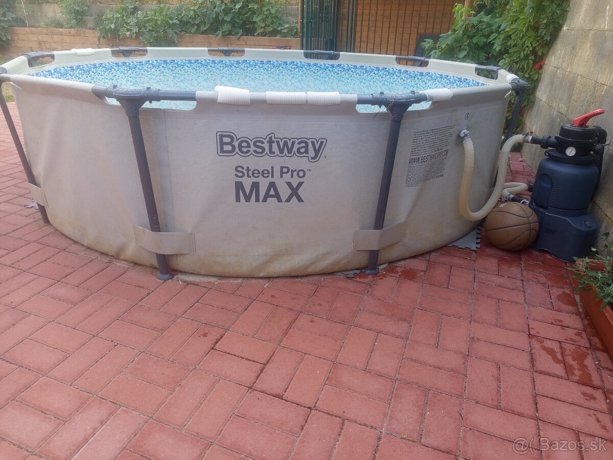Predám bazén Bestway Max steel pro - 2