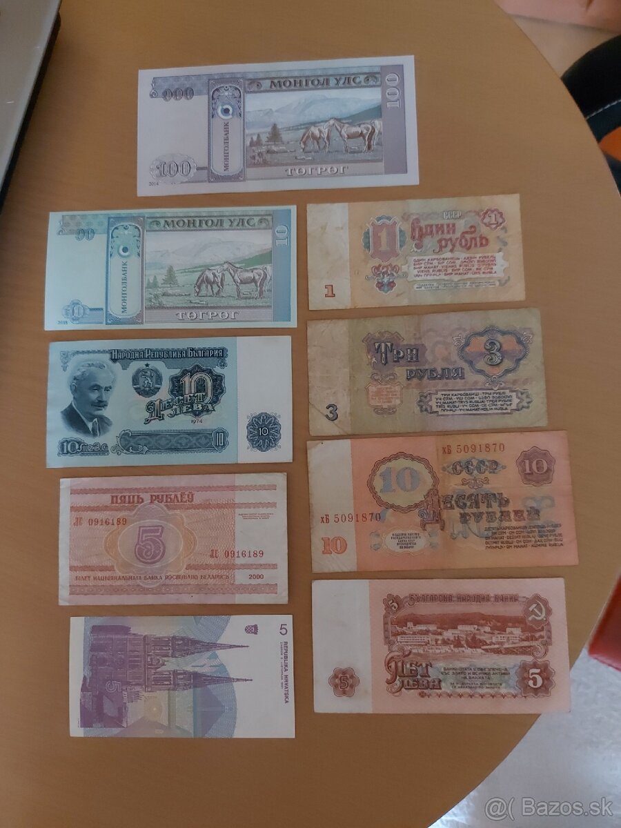 Staré bankovky. - 2