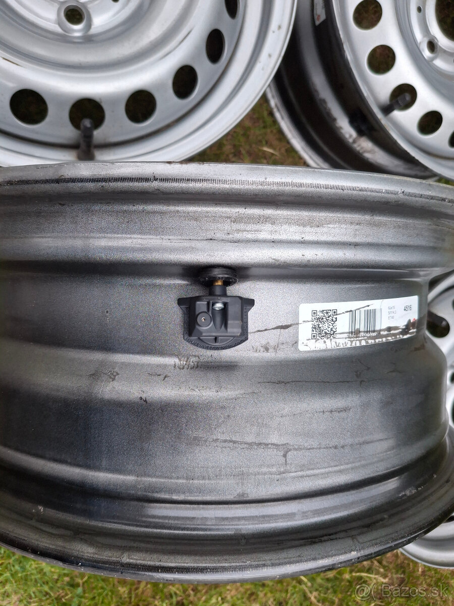 15" plechy 5x114,3 na Renault + TPMS - 2