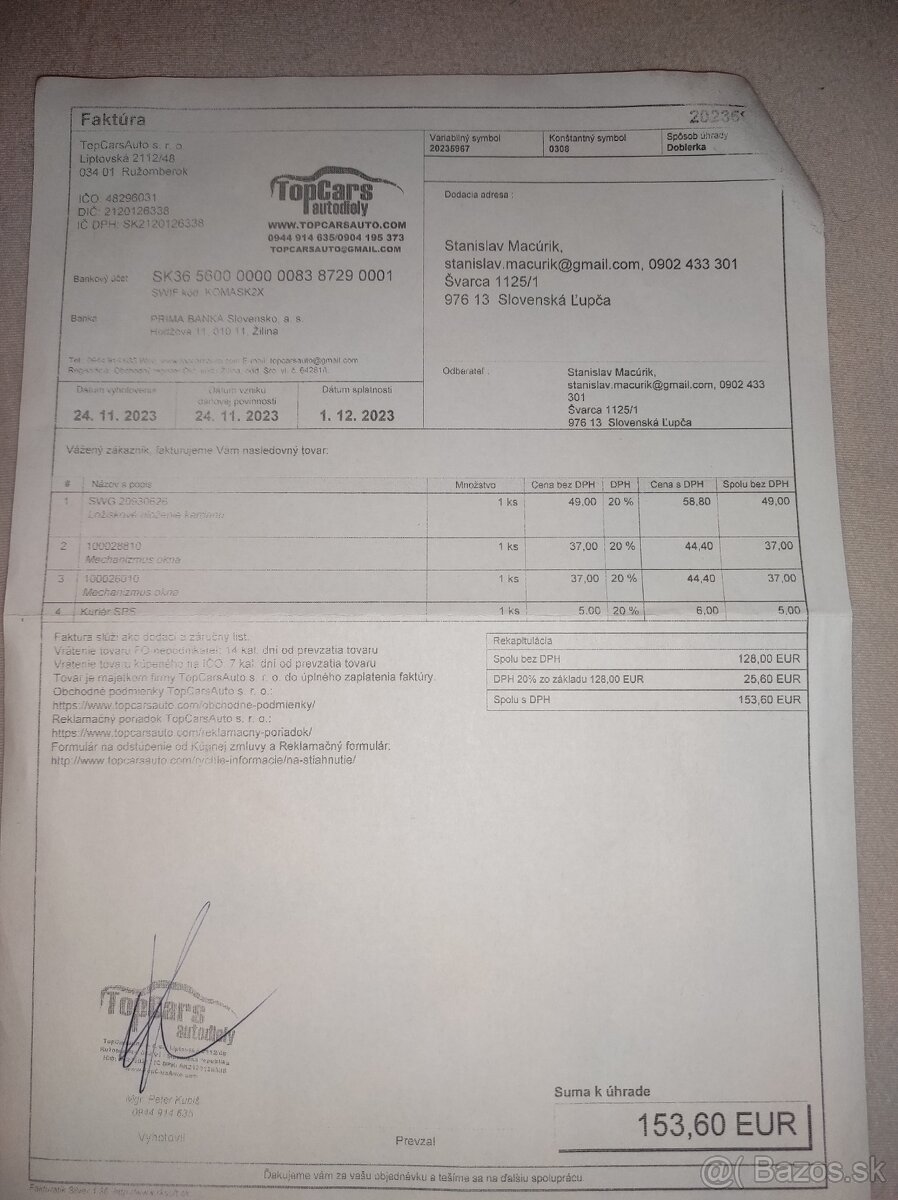 Mechanizmus stahovania okien Audi - 2
